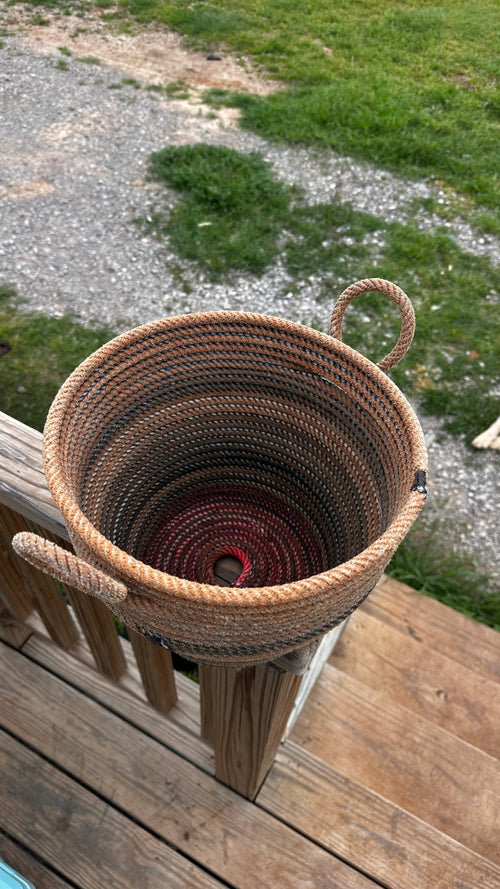 Lariat Rope Basket with Handles